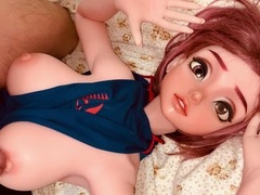 Chubby babe has a blast with tiny cock handjob and toys for her pleasure