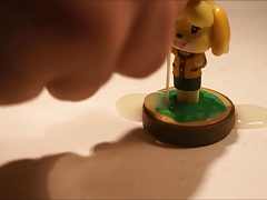 Isabelle Amiibo SoF Bukkake (Crossing)