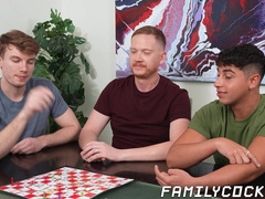 Helpless Gabe Bradeshaw fucked deep by Brody Kayman and Caden Dior