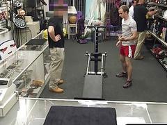 Straight guy is fooled into stripping naked at the pawn shop