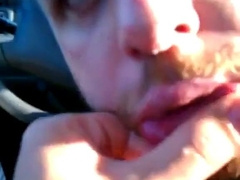 Car blowjob in the roof parking garage 5