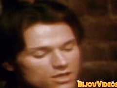 Vintage gay Billy jerks off before cumming solo