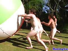 Dicksucking straight twink jizzed on chest