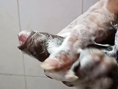 Masterbating in bathroom