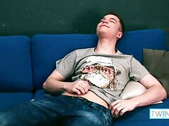 Cock Hungry Teen Ethan Makes Himself Shoot A Sticky Cum Load