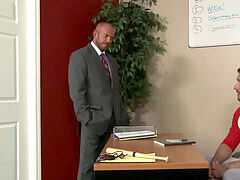 unshaved coach plows the principal