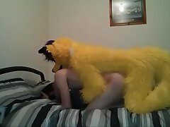 Skinny Twink Fucked By Mascot