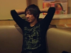 Japanese Boy Cums Twice In The Karaoke Box