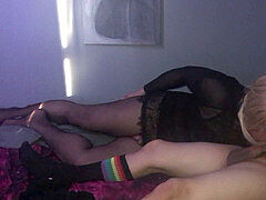 spectacular Asian CD milf gets throatfucked & anal by young boy