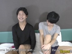 Japanese twinks pounding ass