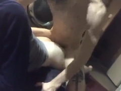 Muscle Lad Screws and Breeds Bttm with Thick Uncircumcised Knob in Garage