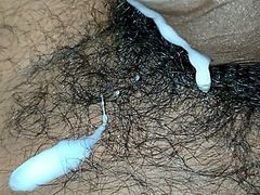 Handjob and liking my cum so butiful