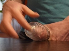 GUYS TAKE TURNS ON LATEX HOLE