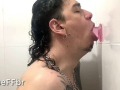 Gay deepthroat slave gets his throat pounded hard in HD videos