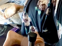 Big ass gets pounded by a fuck machine leading to a moaning prostate orgasm