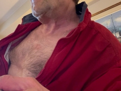 Me displaying off to a webcam audience and jizzing #two