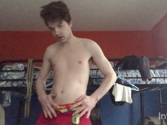 Smooth twink gets off with a big cock in gay amateur action