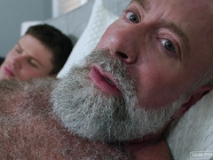 Dylan Hayes bends over for his muscular stepfather Lance Charger