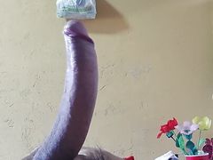 Young man jerks off, masturbating his rich cock