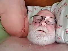grandpa stroke on webcam