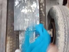 Jerking off into a strangers panties while at work
