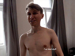 CZECH HUNTER 524 - first-timer lad gets barebacked for cash