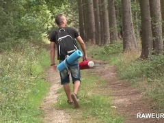 I Love Camping! Youngsters barebacking in a Tent for RAWeuro