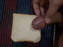 Handsome Asian Pinoy Jack Off And Cum On Bread