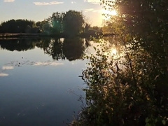Petting My Butt at Sunset