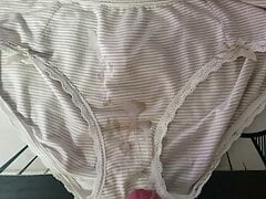 Cumshot in neighbor's panties