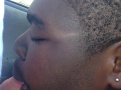 Chubby Gay Interracial Blowjob in Public 2