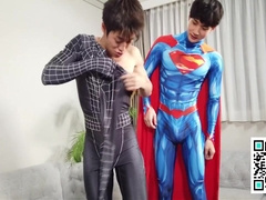 X Superman Sexy Costume Roleplay With Spider Man