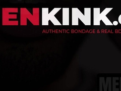 Jesse Stone is bound in rope unable to resist Tony Genius tormenting