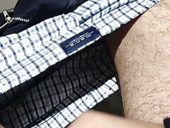 Jerk in Public Hotel Toilette Pissing