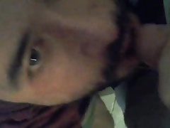 Shooting cum all over friend's face