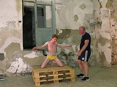 Cute redhead sub twink Avery Monroe bound by Sebastian Kane