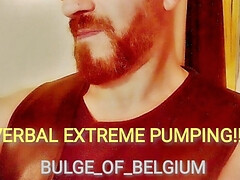 Close up verbal pumping my silicone cock