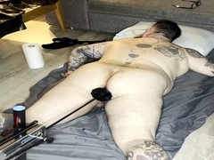 The fuck machine goes deep in my huge ass for a mind-blowing orgasm