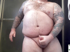 Hot guy jacking off, big dick, gay edging