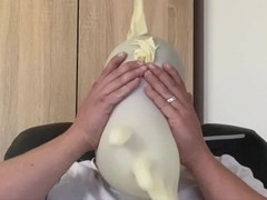 Latex Glove Breathplay Scene