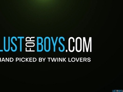 Tatted pansy lad Ryo Foxx wanks solo and ejaculates