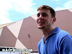 BAIT BUS - straight Bait Patrick Hunter inserts His Dick In Tanner Wayne's bootie