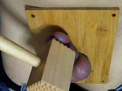 Meat hammer penis torture