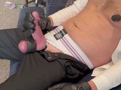 Assertive and talkative older gay man gets dominated and has his way!