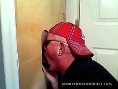 Two buddies Get a Gloryhole suck Off