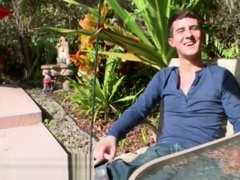 Gay men in suits and sheer socks having sex We have another fella who