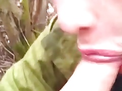 Chav outdoor blowjob