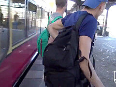 Alone765, gay train, gay public