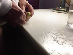 Floppy foreskin on a wet worktop - 2 of 6