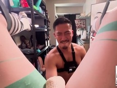 Axel Abysse presents his eager asshole to Tezro after getting ass pounded wide open